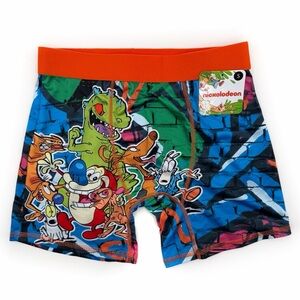 Nickelodeon 90s Y2K Boxer Briefs Mens Small Underwear Rugrats Ren and Stimpy